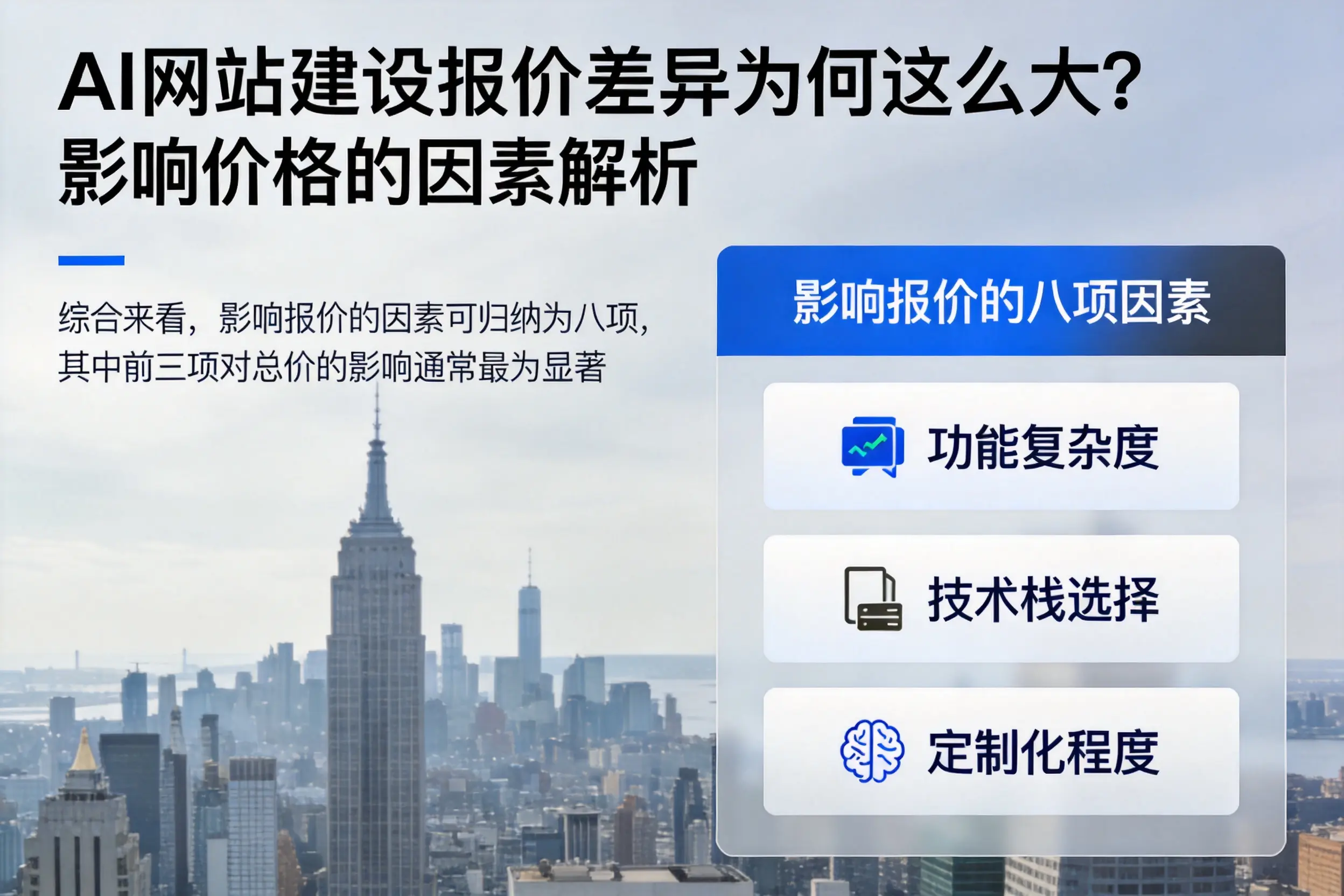 鹤壁AI网站建设报价差异为何这么大?影响价格的因素解析
