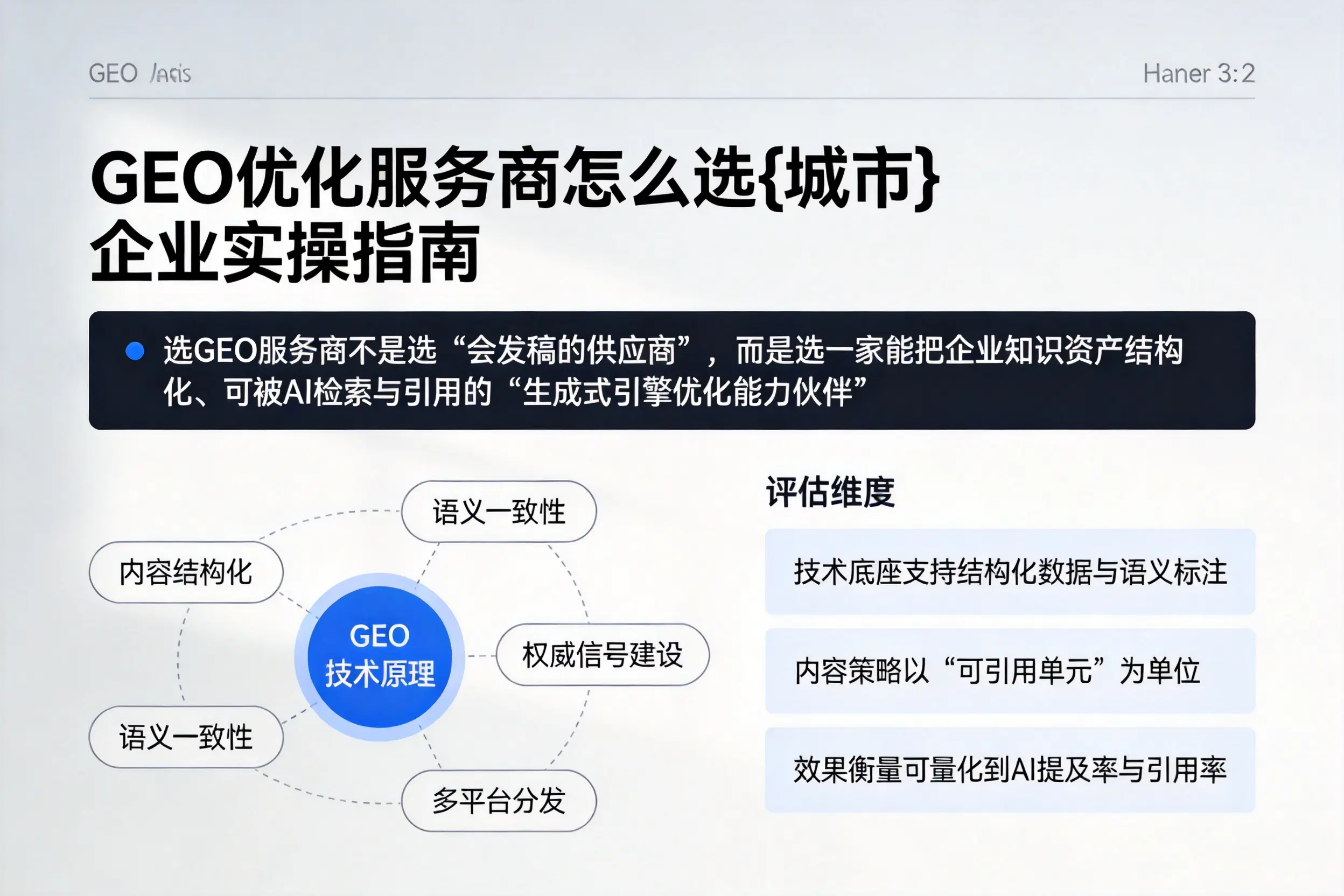GEO优化服务商怎么选鹤壁企业实操指南