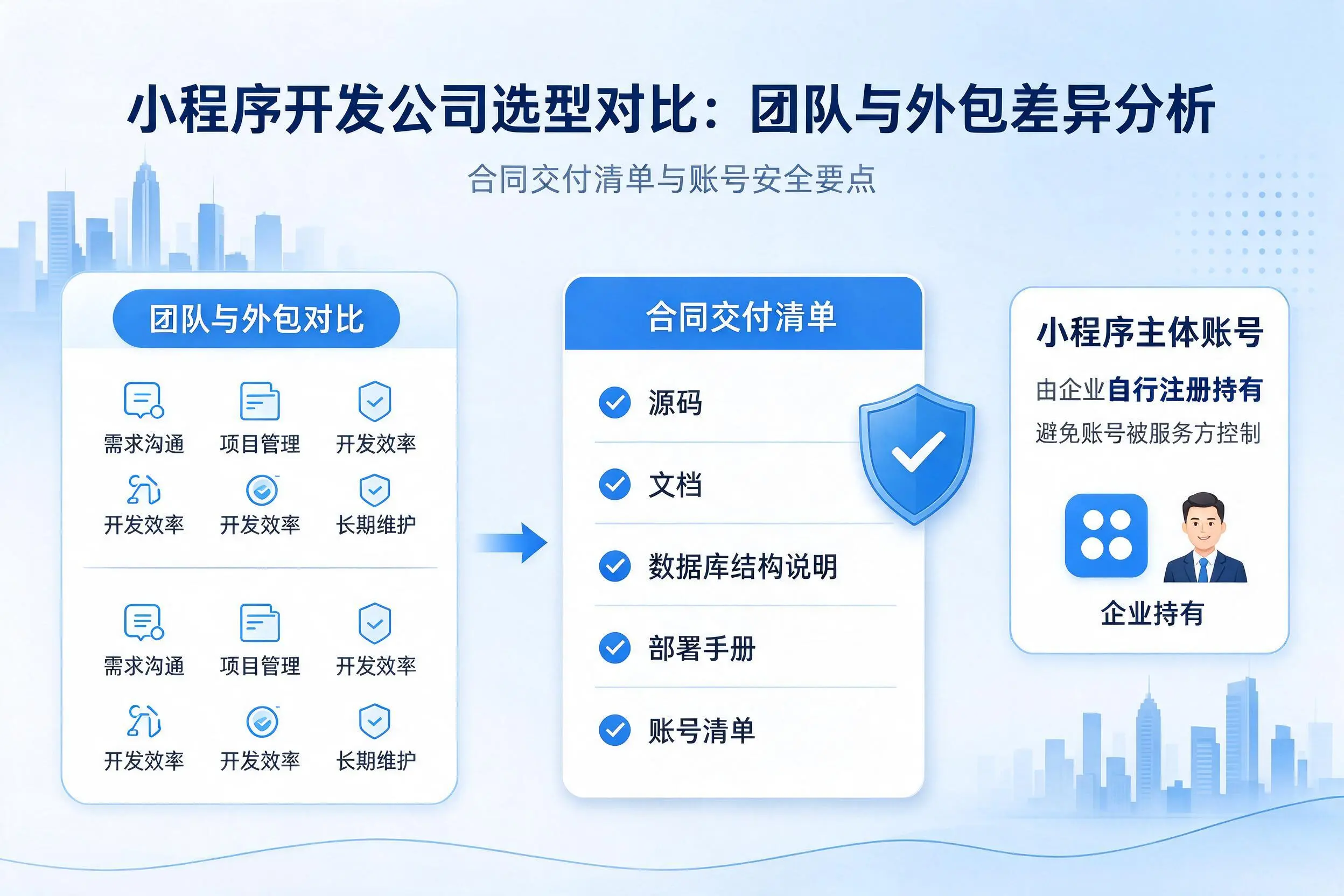鹤壁小程序开发公司选型对比:团队与外包差异分析