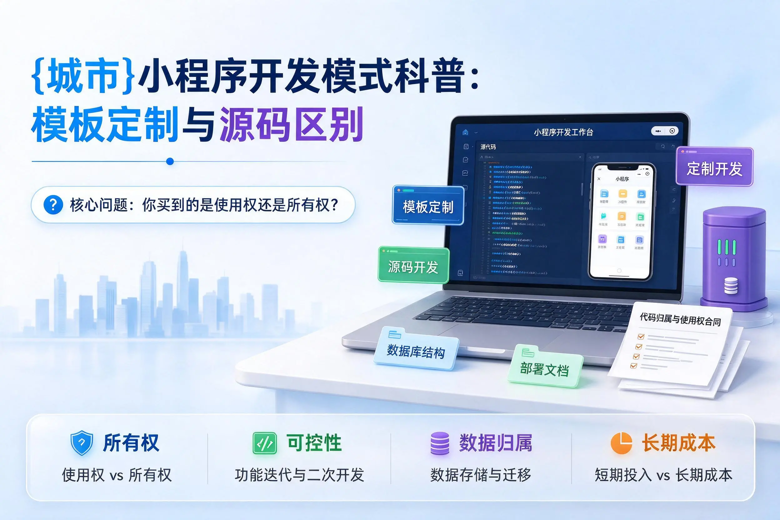 鹤壁小程序开发模式科普：模板定制与源码区别