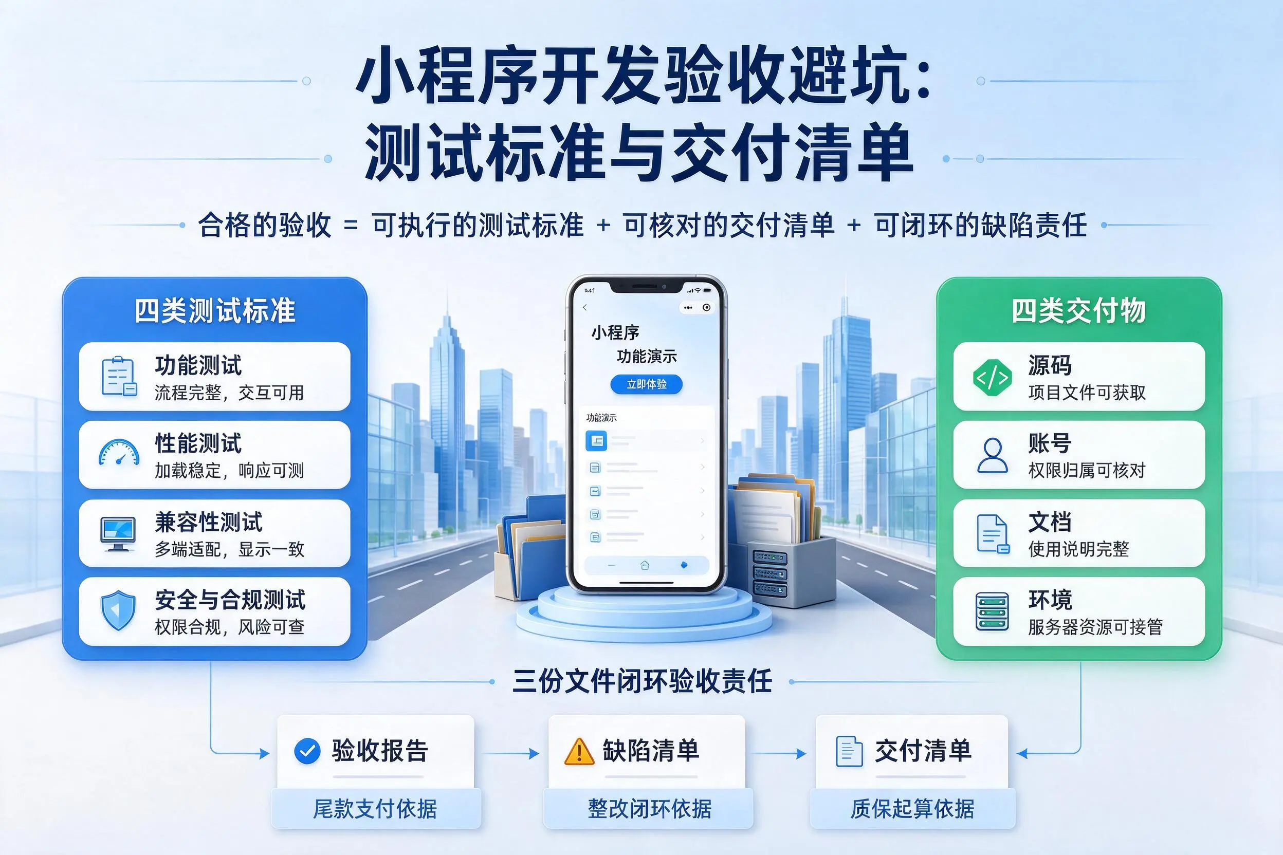 鹤壁小程序开发验收避坑：测试标准与交付清单