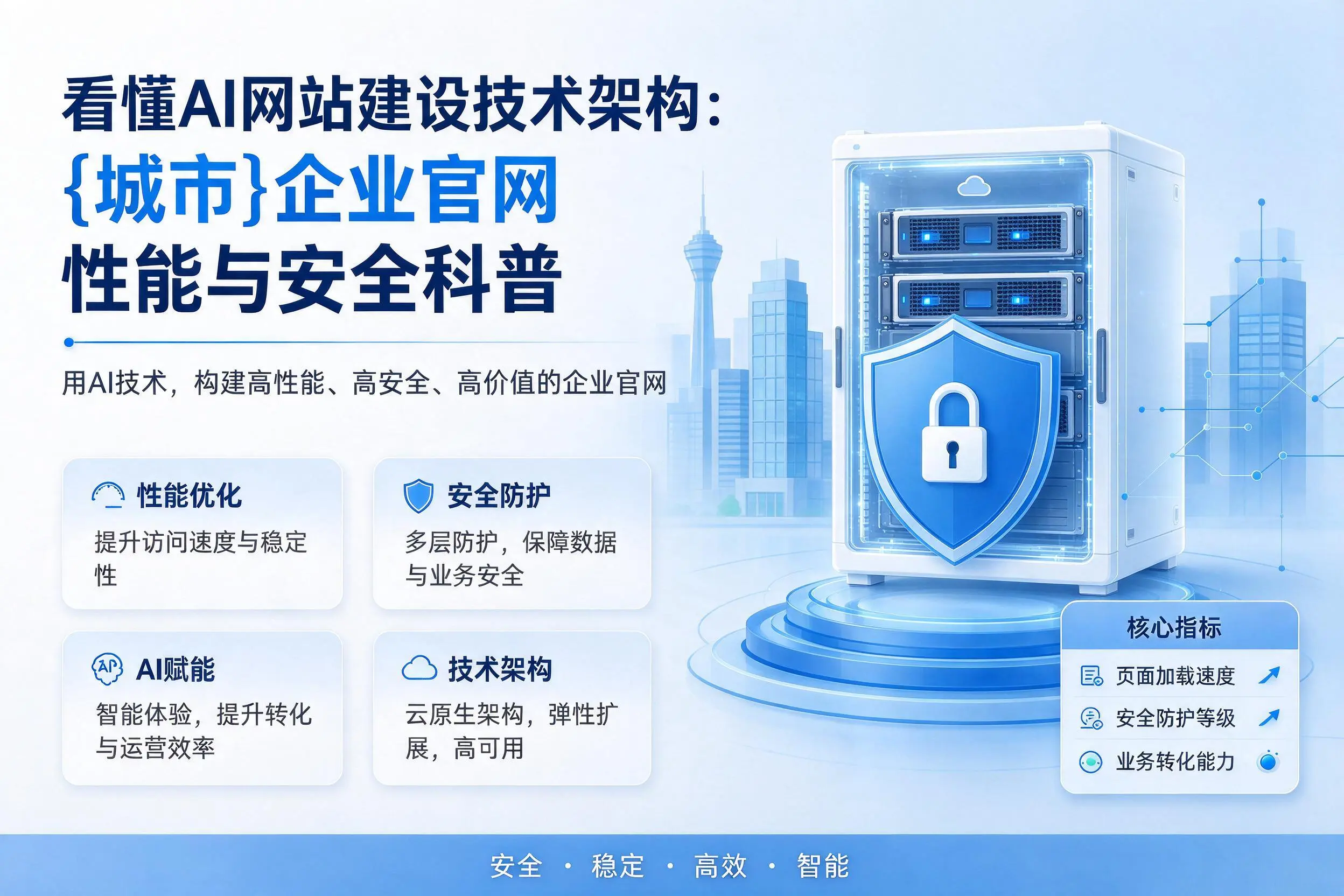 看懂AI网站建设技术架构：鹤壁企业官网性能与安全科普