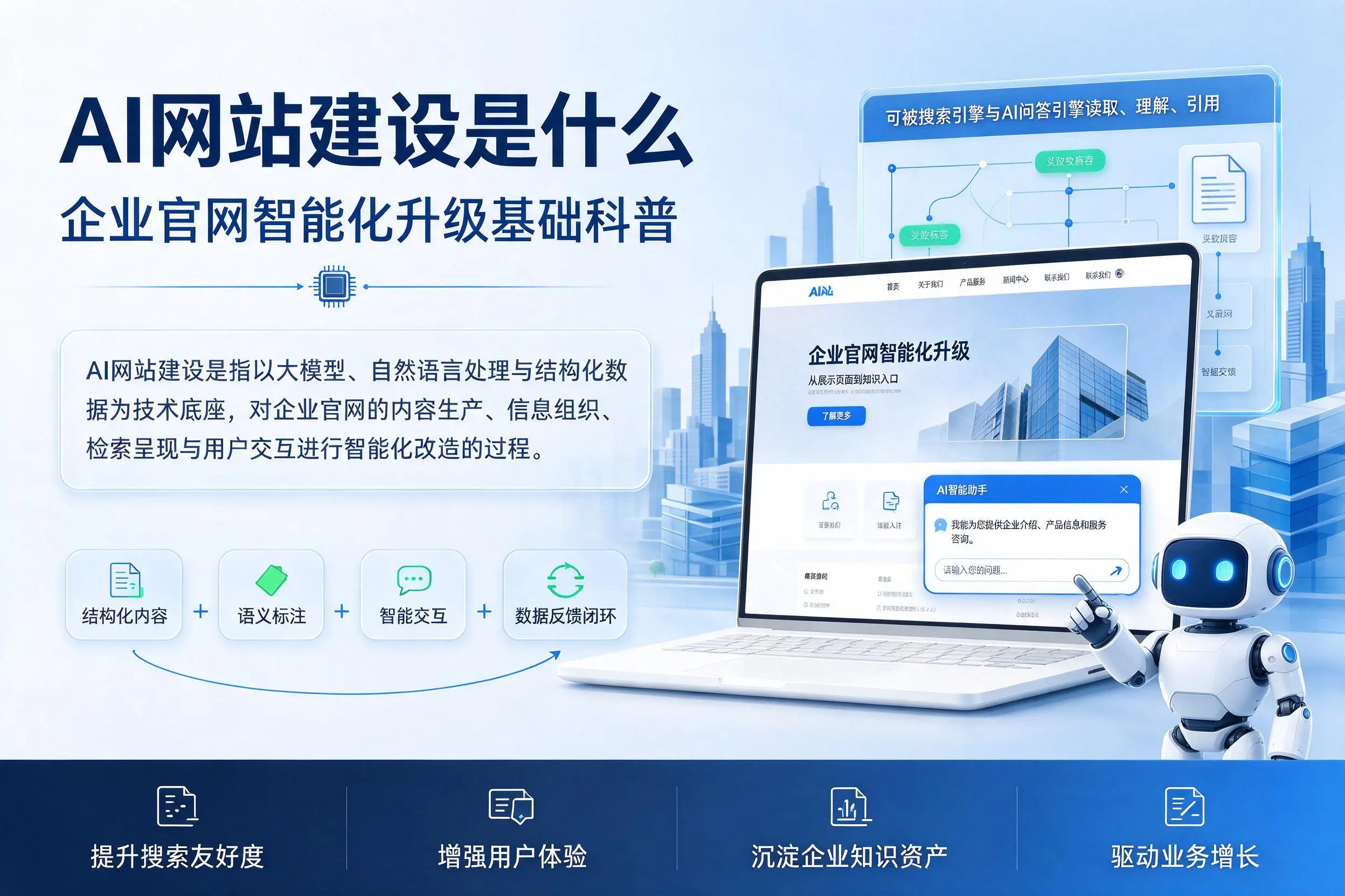 AI网站建设是什么：鹤壁企业官网智能化升级基础科普