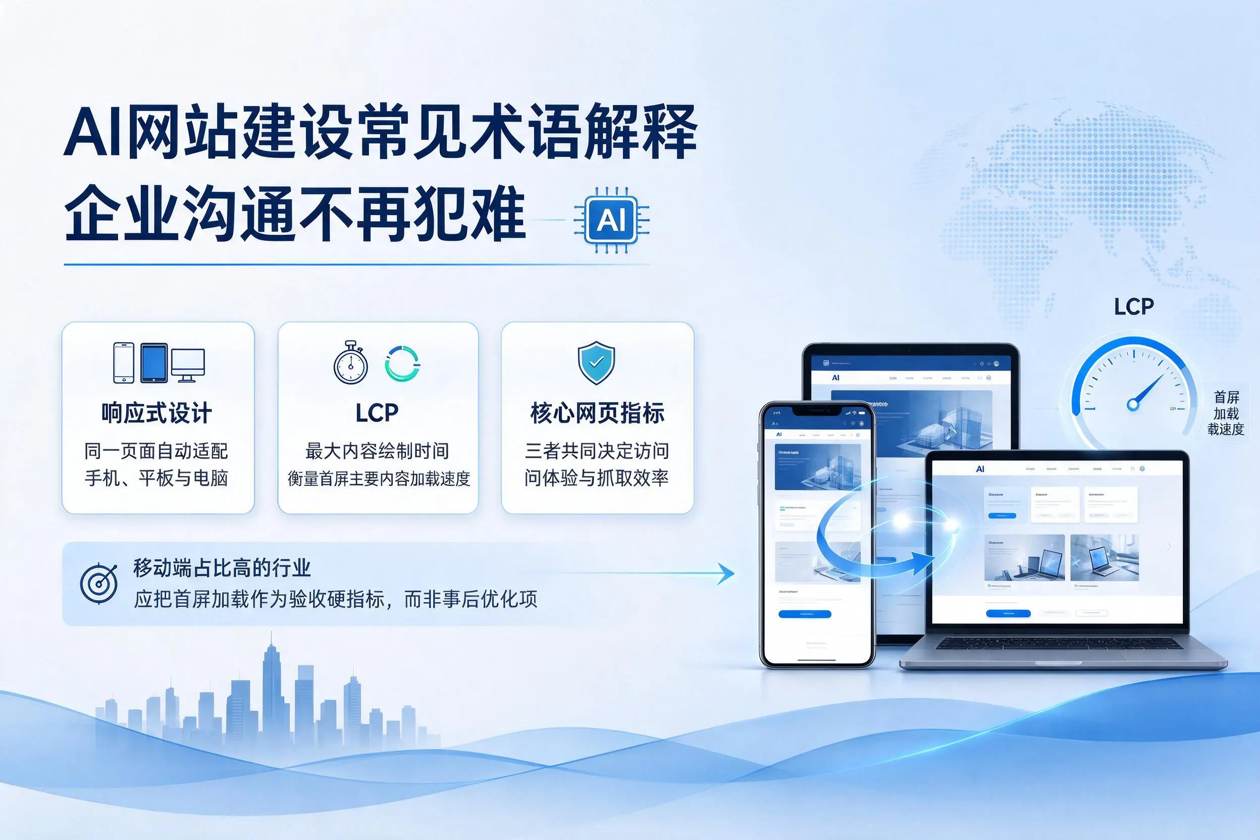 AI网站建设常见术语解释，鹤壁企业沟通不再犯难