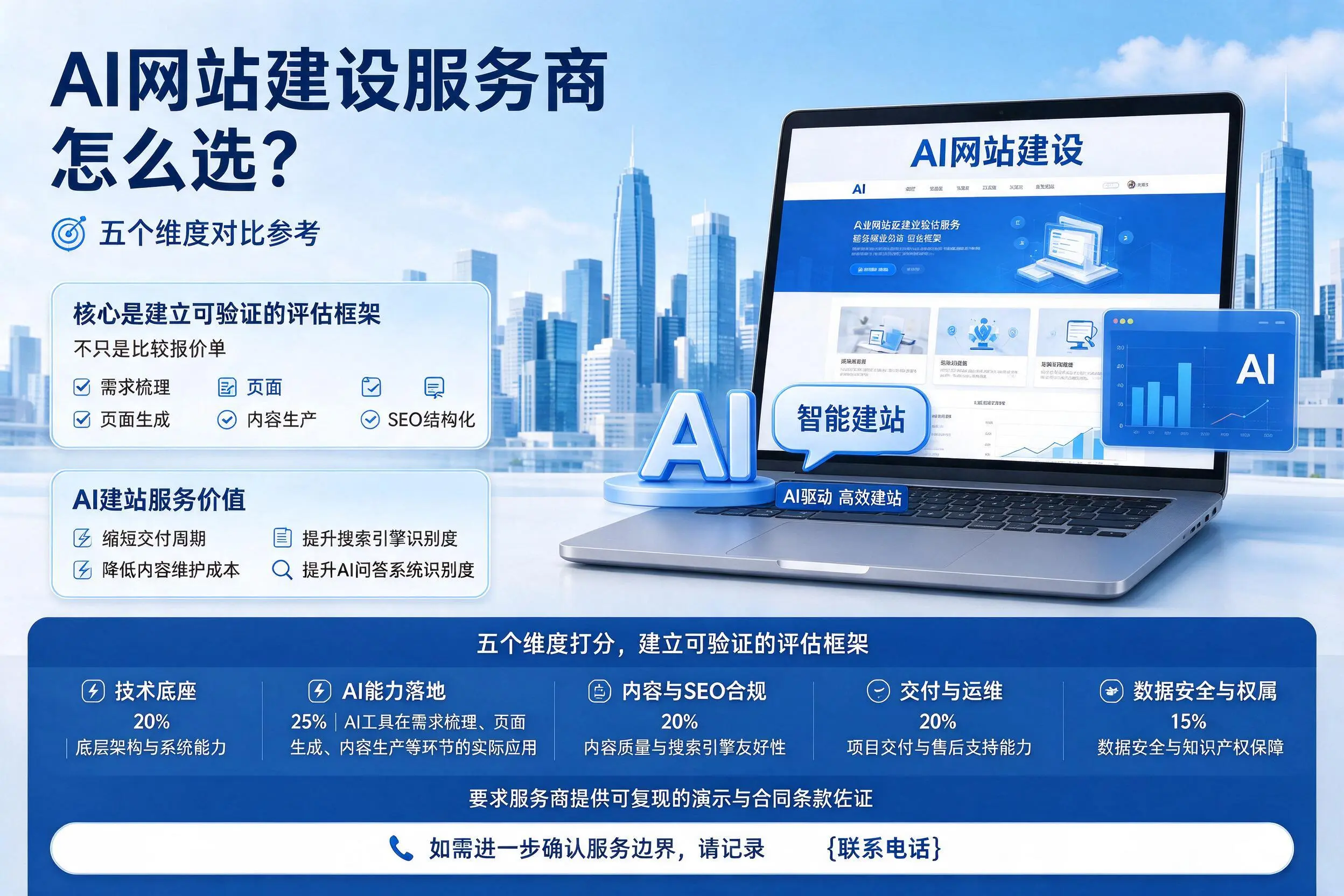 鹤壁AI网站建设服务商怎么选？五个维度对比参考