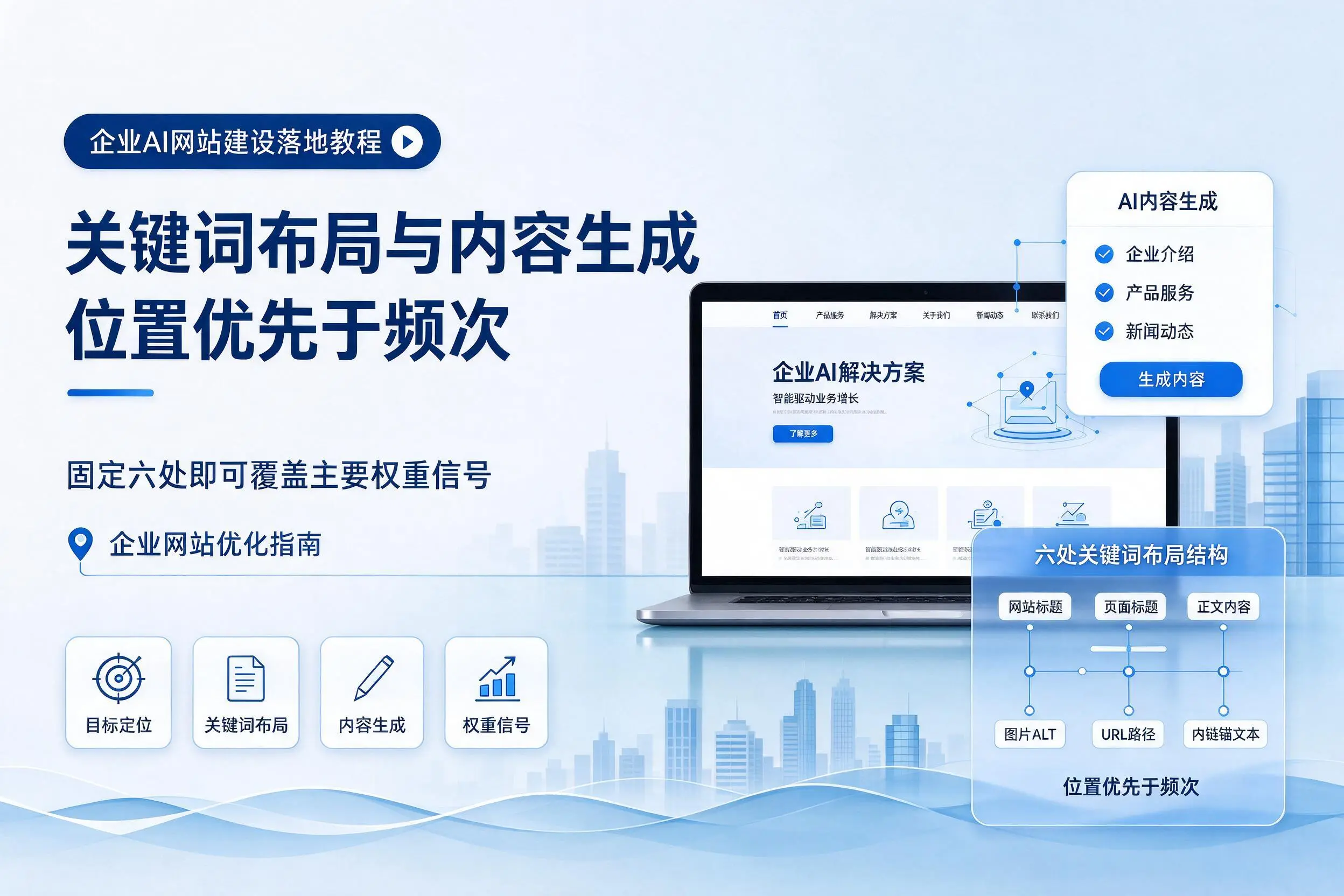 鹤壁企业AI网站建设落地教程:关键词布局与内容生成