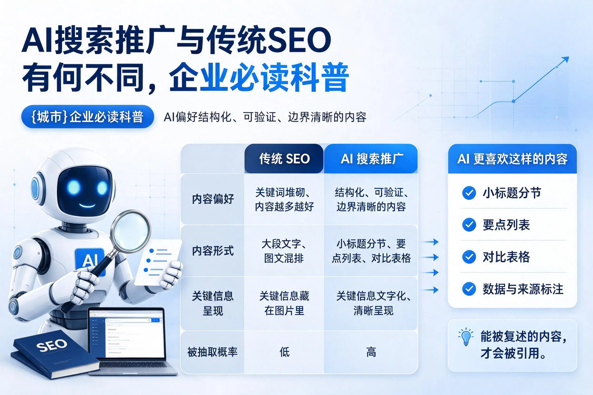 AI搜索推广与传统SEO有何不同，鹤壁企业必读科普